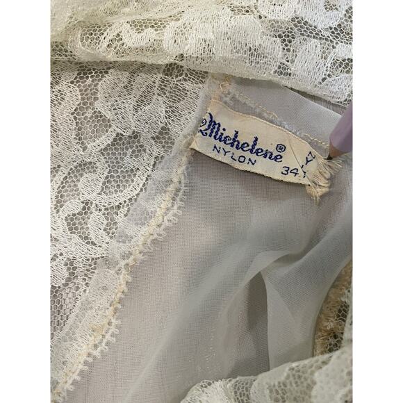 VINTAGE Michelene Nightgown SMALL Grunge Cottagecore Lingerie fairy bebe - Picture 7 of 16